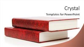  Presentation with bound - Amazing slides having leather-bound books isolated backdrop and a white colored foreground