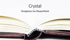  Presentation with journal - Beautiful presentation theme featuring leather bounded journal lying open backdrop and a pink colored foreground