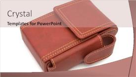  Presentation with cigarettes - Cool new theme with leather-case-for-pack backdrop and a coral colored foreground