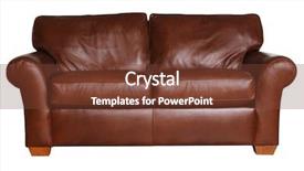  Presentation with leather scrapbook - Beautiful presentation theme featuring leather couch backdrop and a tawny brown colored foreground