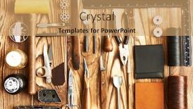  Presentation with diy - Beautiful presentation featuring leather crafting diy tools flat lay still life backdrop and a coral colored foreground
