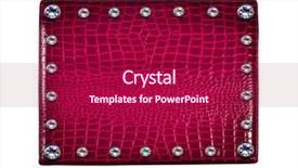  Presentation with diamonds - Amazing slide set having leather fashion background with diamond backdrop and a crimson colored foreground