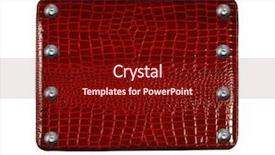  Presentation with diamonds - Beautiful PPT theme featuring leather fashion background with diamonds backdrop and a  colored foreground