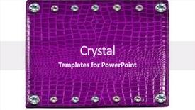  Presentation with diamonds - Colorful theme enhanced with leather fashion background with diamonds backdrop and a  colored foreground