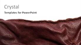  Presentation with leather bag - Beautiful slides featuring leather fragment of a bag backdrop and a white colored foreground