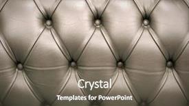  Presentation with crystal - Audience pleasing slide set consisting of leather furniture decorated with crystal backdrop and a  colored foreground