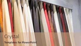  Presentation with fashion - Slide set having leather-pelt-fashion-variety-color background and a coral colored foreground