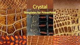  Presentation with design - Colorful PPT layouts enhanced with leather-texture-closeup-for-background backdrop and a tawny brown colored foreground