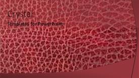  Presentation with design - Colorful PPT layouts enhanced with leather-texture-closeup-for-background backdrop and a red colored foreground