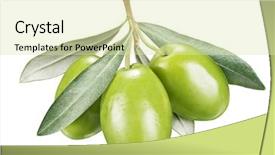  Presentation with olive green - Cool new slides with leaves file contains clipping path backdrop and a soft green colored foreground