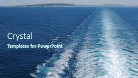  Presentation with cruise ship - Cool new presentation with leaving land and a trail from the cruise ship backdrop and a ocean colored foreground