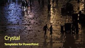  Presentation with festival music - Cool new slide deck with leaving party - people silhouettes living after music backdrop and a  colored foreground