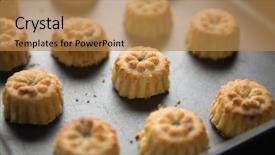  Presentation with baking cookies - Theme with lebanese - maamoul - a popular middle background and a coral colored foreground