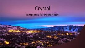 Presentation with nighttime - Audience pleasing presentation design consisting of lebanon - beautiful mountains landscape amazing pink backdrop and a coral colored foreground