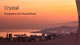  Presentation with japan beautiful landscape mountain fuji - Presentation design with lebanon - beautiful red sunset on mountain background and a coral colored foreground