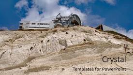  Presentation with border - Audience pleasing presentation design consisting of lebanon israeli border backdrop and a coral colored foreground