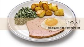  Presentation with spinach - Slide deck consisting of leberk-se-with-spinach-potatoes background and a  colored foreground