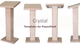  Presentation with stand - Cool new presentation theme with lectern book stand isolated on white background four angle views backdrop and a sky blue colored foreground