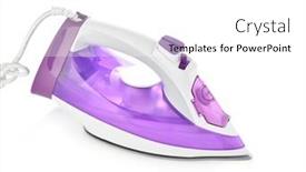  Presentation with iron - Slide set featuring lectric-iron-isolated-on-white background and a white colored foreground