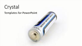  Presentation with battery cell - Cool new presentation with  backdrop and a  colored foreground