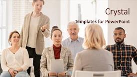  Presentation with group training - Slide deck consisting of lecture 1 - group of students listening background and a lemonade colored foreground