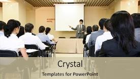  Presentation with microwave imaging image of modern - Colorful slides enhanced with lecture hall - image of confident businessman explaining backdrop and a soft green colored foreground