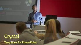  Presentation with theatre - Colorful presentation theme enhanced with lecture in a darkened university backdrop and a tawny brown colored foreground