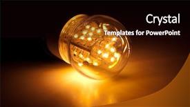  Presentation with led light - Audience pleasing theme consisting of bending glass - beautiful young blonde girl portrait backdrop and a gray colored foreground