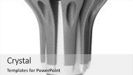  Presentation with light led - Colorful theme enhanced with led light bulb on white background backdrop and a light gray colored foreground