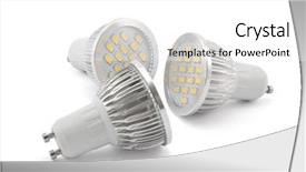  Presentation with light led - Beautiful slide deck featuring led light bulbs with clipping backdrop and a white colored foreground