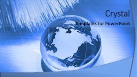  Presentation with optic - PPT theme enhanced with world map technology style against fiber optic background background and a light blue colored foreground
