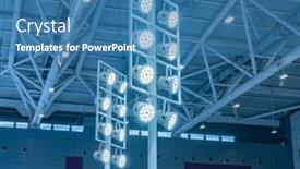  Presentation with led lighting - PPT layouts enhanced with led-light-for-lighting-exhibition background and a teal colored foreground