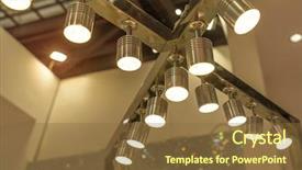  Presentation with light led - Amazing theme having led light on mall roof backdrop and a tawny brown colored foreground