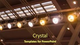  Presentation with light led - Audience pleasing presentation theme consisting of led-light-on-mall-roof backdrop and a wine colored foreground