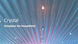  Presentation with light led - Slide deck consisting of led-light-on-metal-mall background and a ocean colored foreground