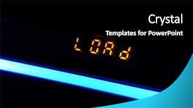  Presentation with led light - Presentation theme featuring led light sources - close up of load display background and a  colored foreground