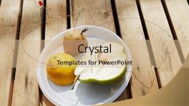  Presentation with led light - Slides enhanced with led light sources - producing electricity with pieces background and a coral colored foreground