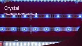  Presentation with light emitting diode - Audience pleasing presentation consisting of led light tape backdrop and a wine colored foreground