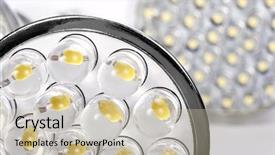  Presentation with led light - Presentation having led light background and a soft green colored foreground