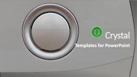  Presentation with power button - Colorful theme enhanced with led screen - power button backdrop and a gray colored foreground
