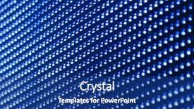  Presentation with effect - Presentation design enhanced with led screen blue colored effect background and a ocean colored foreground