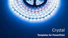  Presentation with led strip - Cool new presentation with led-strip-blue-light-roll backdrop and a navy blue colored foreground