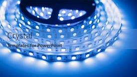  Presentation with led strip - Amazing slides having led-strip-blue-light-roll backdrop and a teal colored foreground