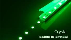  Presentation with led strip - Beautiful slides featuring led-strip-green-light backdrop and a forest green colored foreground