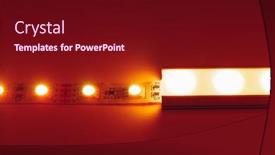  Presentation with led strip - Colorful PPT theme enhanced with led-strip-orange-light backdrop and a wine colored foreground