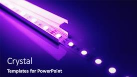  Presentation with diffuser - Slide deck featuring led-strip-purple-light background and a navy blue colored foreground