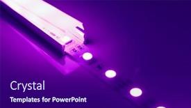  Presentation with led strip - Slides having led-strip-purple-light background and a dark gray colored foreground