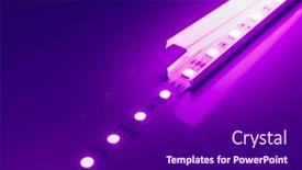  Presentation with diffuser - Cool new PPT layouts with led-strip-purple-light backdrop and a violet colored foreground