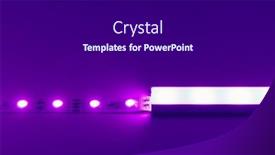  Presentation with led strip - Beautiful slide deck featuring led-strip-purple-light backdrop and a dark gray colored foreground