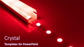  Presentation with diffuser - Presentation design consisting of led-strip-red-light background and a black colored foreground